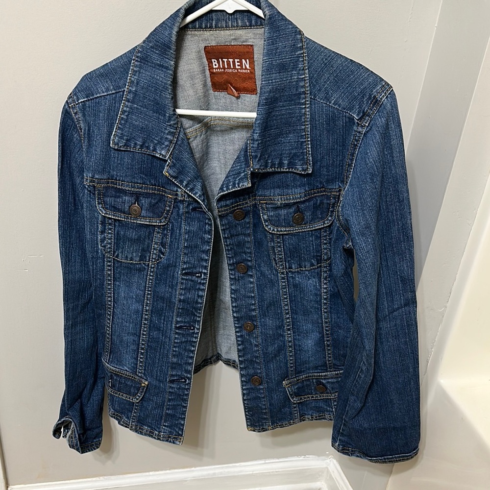Bitten by Sarah Jessica Parker Women's Blue Denim Jacket